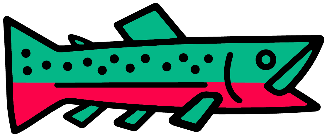 Deschutes Deck & Construction trout logo